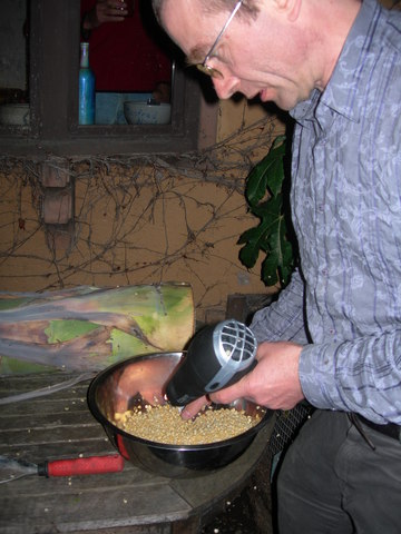 Tempeh vliesjes eraf